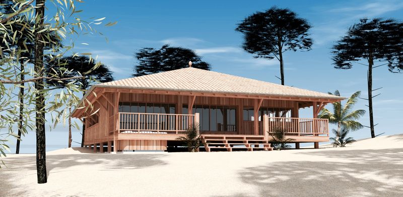 Construction d'une cabane bois style Cap Ferret à Sanguinet
